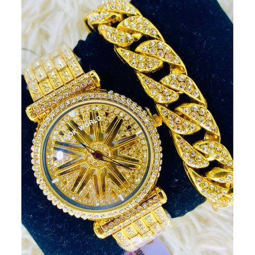 2020 Spinning Watch With Hand Bracelet-Gold